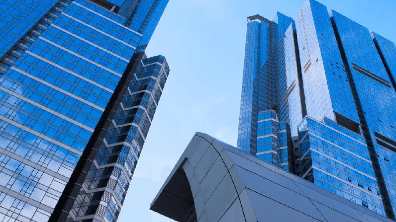tall city skyscrapers